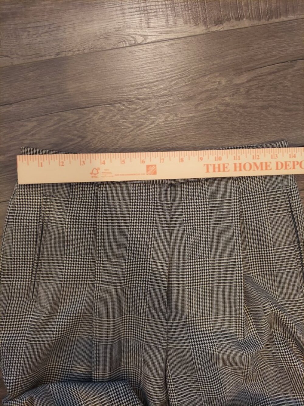 Vintage Lauren Ralph Lauren 100% Wool Trousers - Glen Plaid Pleated Dress Pants - Picture 10 of 12